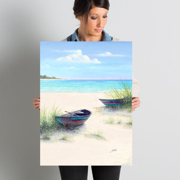 Highland Dunes South Coral Beach On Canvas Print Reviews Wayfair